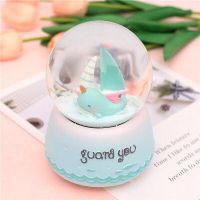 创意水晶球独角兽款音乐盒送男女朋友闺蜜儿童女孩子生日礼物女生E5|中号奇缘B彩灯+音乐 彩纸包装送小本册