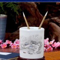 办公用品文房四宝书房装饰桌面收纳摆件教师节礼品I7|雪景不含底座