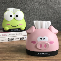 创意可爱桌面餐巾纸卷纸筒家用客厅茶几抽纸盒I5