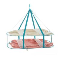 晒衣篮毛衣平铺网兜蓝羊毛衫内衣袋衣服防变形盘双层专用凉Q3|长方形双层