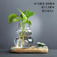 创意绿萝水培小花瓶水养植物容器家居装饰品桌面摆件插花器皿K6|XDY7637 中等