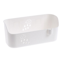 免打孔卫生间置物架浴室壁挂洗发水收纳架洗漱台杂物整理架E0|白色1226