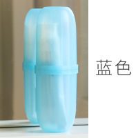 洗漱簌口杯刷牙杯套装便携式牙缸杯子迷你小号牙刷牙膏牙具盒N6|透明蓝菱形【送牙刷】