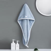 干发帽女吸水速干浴帽加厚洗澡包头巾帽家用头发擦头巾速干帽|宝石蓝【加厚】