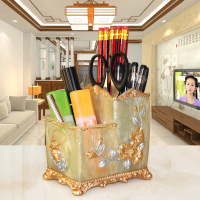 北欧ins风学生桌面可爱创意化妆刷桶欧式个性摆件V8|北欧ins珍珠黄