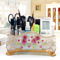 北欧ins风学生桌面可爱创意化妆刷桶欧式个性摆件V8|珍珠白