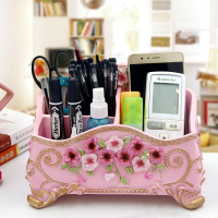 北欧ins风学生桌面可爱创意化妆刷桶欧式个性摆件V8|北欧少女粉嫩色