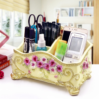 北欧ins风学生桌面可爱创意化妆刷桶欧式个性摆件V8|北欧创意黄色