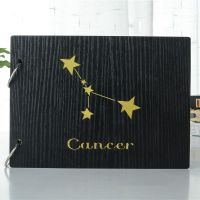 七夕礼物diy粘贴式相册纪念册创意手工十二星座礼品送男女朋友O8|8寸星座款巨蟹座 相册+DIY套餐一