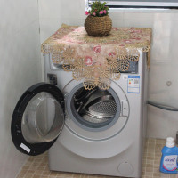 欧式全自动滚筒洗衣机盖巾单开门冰箱盖布双开门罩斗柜盖布G8|金色年华 超大号(110*110cm)