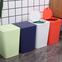 垃圾桶按压翻盖式家用卫生间客厅卧室厨房家用厕所弹盖垃圾桶E1