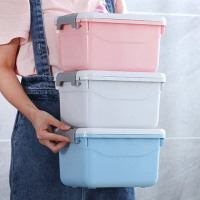 家用整理箱带盖卫生巾衣柜玩具储物箱手提式衣物塑料杂物收E6