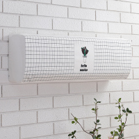 空调罩挂式罩 卧室挂机 全包布艺31.5匹2p空调套H3|黑白 不缩水不褪色-直接低价没有套路