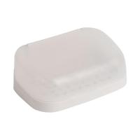 肥皂盒吸盘壁挂式沥水香皂盒带盖便携学生宿舍新款肥皂盒架免打孔|白色