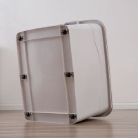 收纳箱塑料特大号加厚有盖整理箱子被子衣服玩具车载储物箱K4