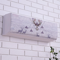 空调罩挂式罩 卧室挂机 全包布艺31.5匹2p空调套H3|灰鹿 不缩水不褪色-直接低价没有套路