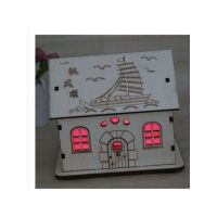 抖音房子存钱罐365天存钱计划箱网红实木只进不出大号储蓄罐礼物Z3|13-5风顺