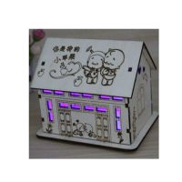 抖音房子存钱罐365天存钱计划箱网红实木只进不出大号储蓄罐礼物Z3|13-5你是我的小苹果