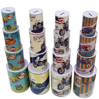 巨无霸号存1.5w枚只进不出铁皮存钱罐抖音同款超大号储蓄罐礼品K3|中号80复古车随机