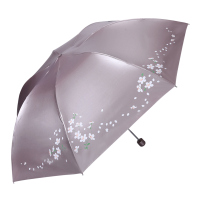 伞晴雨伞折叠伞三折黑胶防紫外线女士防晒铅笔伞太阳伞遮阳伞