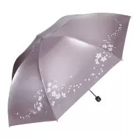伞晴雨伞折叠伞三折黑胶防紫外线女士防晒铅笔伞太阳伞遮阳伞