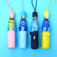 全自动儿童雨伞女男收缩小学生小孩折叠轻便小女童上学太阳伞。