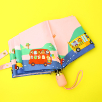 全自动收缩儿童雨伞女小学生男小孩折叠轻便小上学电动雨具太阳伞