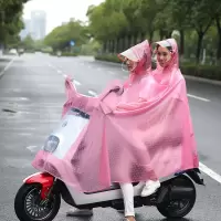 特价!雨衣电动车雨衣女单人双人摩托车加大加厚双帽檐雨披男