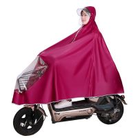 电动车雨衣单人男女学生成人骑行摩托自行车单双帽檐骑车雨披