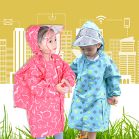 儿童雨衣雨披大帽檐男女童斗篷带书包位幼儿园宝宝小学生无异味