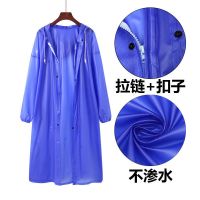 防水徒步登山雨披加大宽加厚成人连体雨衣男女户外钓鱼加长款带袖