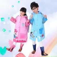 儿童雨衣雨披男童女童带书包位加厚卡通小孩幼儿小学生雨衣
