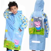 儿童雨衣男女小学生卡通雨披带书包位小孩幼儿园eva可爱时尚雨衣