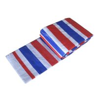 加厚4米8米彩条布三色四色隔热塑料布防水防雨布花油布篷布防雨|3X5