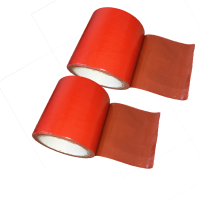 货车篷布修补专用胶带防雨布修补胶带pe防水布聚乙烯南韩布蓝桔布|新一代10厘米X10米红色二卷