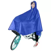 雨衣山地车自行车共享单车单人单帽檐加厚牛津布成人男女士雨披