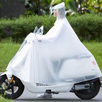 雨衣电动车摩托车雨披加大加宽雨衣雨披双帽檐单帽檐pvc面料