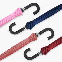 24骨遇水开花长柄大雨伞双人加固抗风商务男女弯柄伞晴雨两用伞