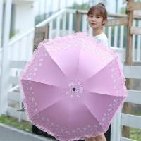 蕾丝伞女晴雨两用学生雨伞折叠伞花边伞太阳伞防晒防紫外线遮阳伞