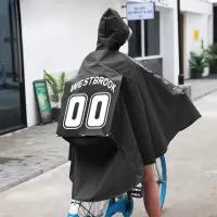 自行车雨衣单人韩国时尚女款学生成人单车骑行男透明加厚骑车雨披