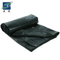 盛德雨布加厚抗老化货车篷布防雨布防水布防晒彩条布三轮车塑料布|4*6规格