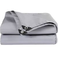 厚阻燃防火灰色刀刮布银色推拉蓬防雨布防水防晒篷布遮雨油布|3/4米(净尺寸2.8/3.8米)