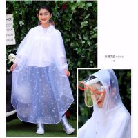 雨衣电动车成人骑行摩托自行车带袖子电瓶车男女双帽加大加厚雨披