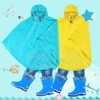 儿童斗篷雨衣宽松版型带隐形书包位学生雨披骑行两用结实涤纶