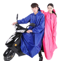 雨衣电动车有带袖子成人男女单人加厚时尚连体电瓶摩托车雨披