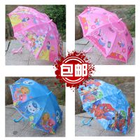 儿童雨伞 男女幼儿园小学生卡通雨伞 长柄半自动伞小孩子卡通伞