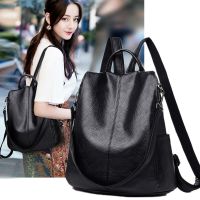 双肩包女韩版2019新款百搭女学生旅行大容量小背包防水防盗书包