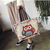 韩国帆布包女单肩手提森系小文艺学生书包环保购物袋百搭清新