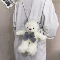 日系可爱lolita萝莉软妹斜挎包 韩国ins少女毛偶小包