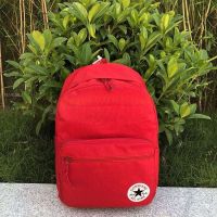 双肩包女韩版ins森系初中学生书包男生古风运动百搭旅行背包|横拉红色